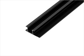 铁岭航空纤维墙咔铝合金带灯中条（哑黑氧化）