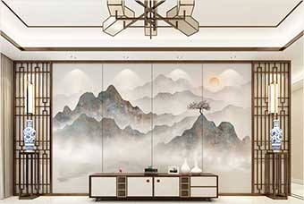 铁岭森佰汇航空纤维（山水画系列）