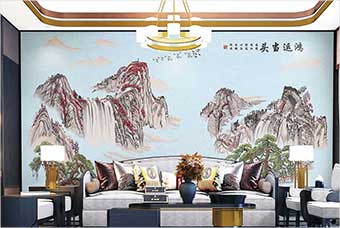 铁岭森佰汇航空纤维墙咔（鸿运当头）